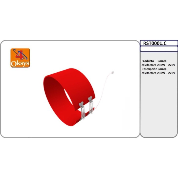 Correa calefactora 230W – 220V