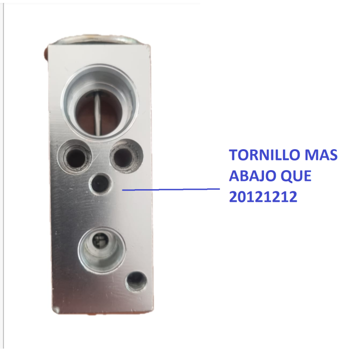 20121212S  VALVULA EXP NISSAN MICRA- TORNILLO MAS  ABAJO