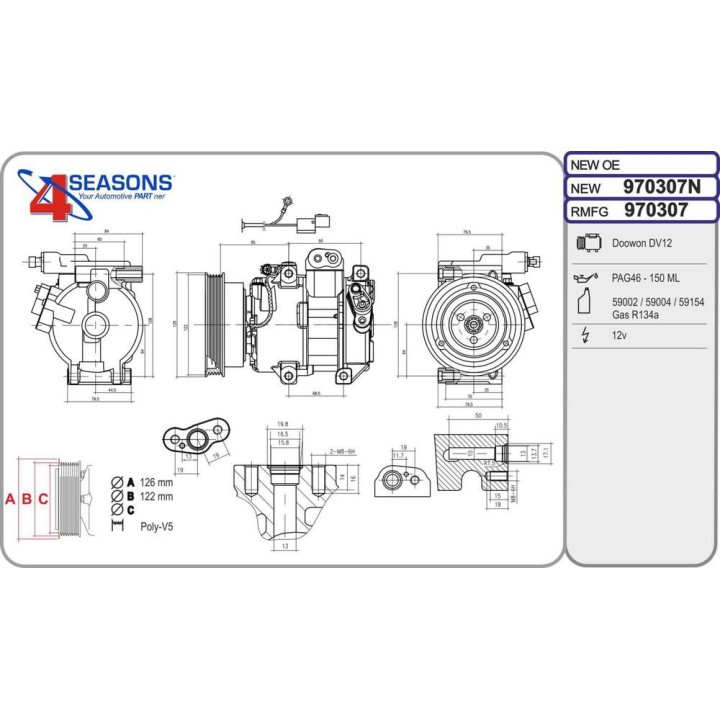 Cmp Rem HYUNDAI i20 1 4CRDi/1 6CRDi 12 08-08 14
