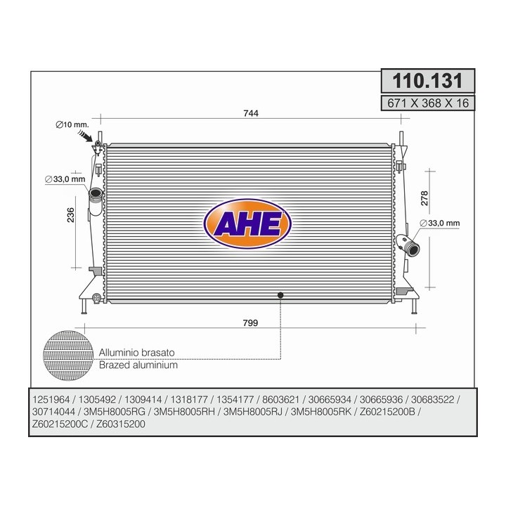110131  FORD Focus II 1.4 16V - 1.6 16V - 1.8 FlexyFuel -