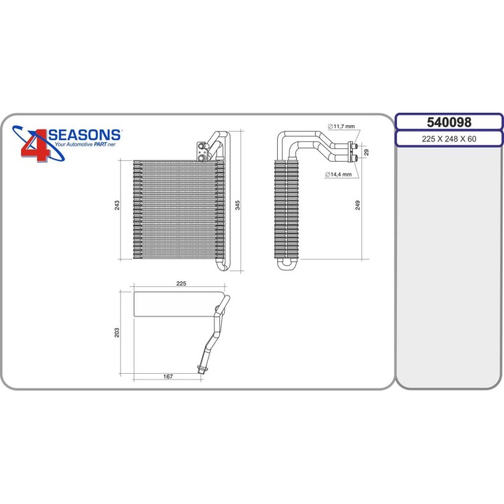 540098 Evap. FORD C-Max/Focus 1.0/1.6/1.6TDCi/2.0/2.0TDCi 04.10-02.20