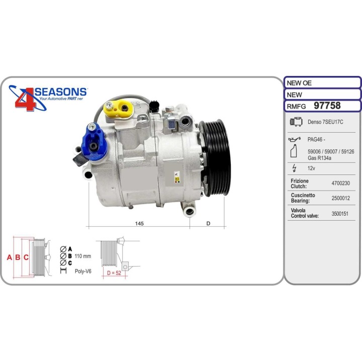 97758  CMP RMFD T BMW E60 / E61 / E63 / E64
