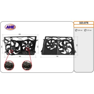 323076  FAN Renault Trafic III 1.6dC