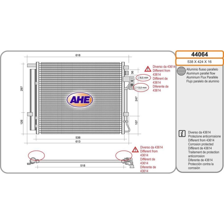 Cond  KIA Sorento 2 0CRDi/2 2CRDi 07 09-12 15