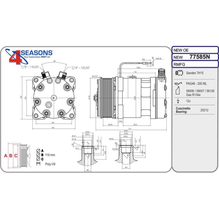 Cmp New HOLLAND CX/FX/TX/FX