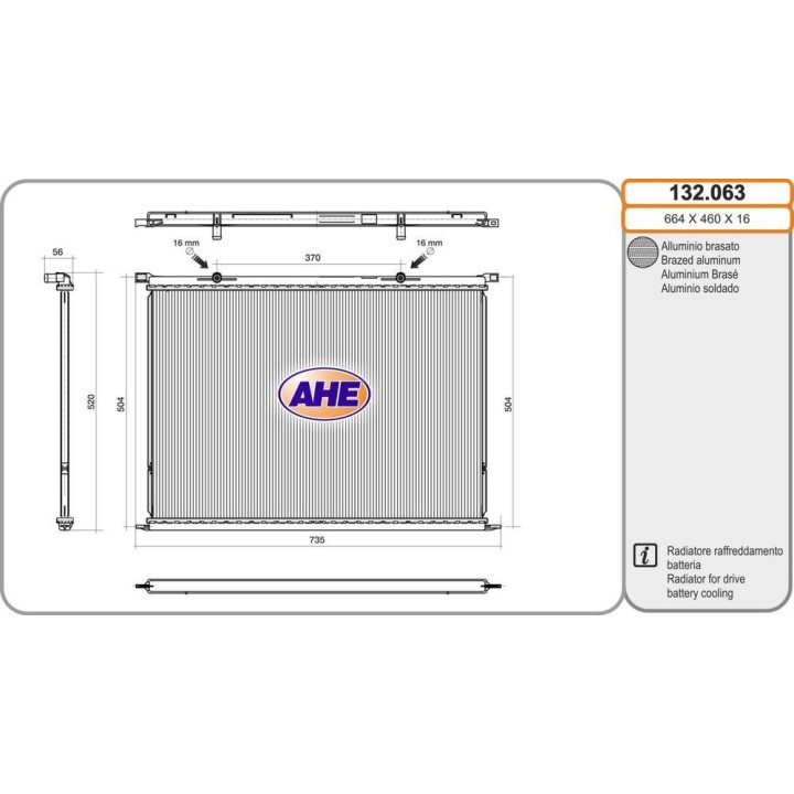 Rad  Batt  VOLVO XC40 B3/B4/B5 12 17-