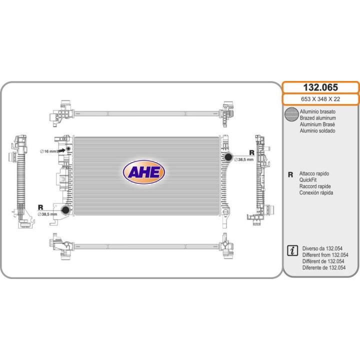 Rad VOLVO V60/XC60/S90 D3/D4/T5/T6/T8 03 17-