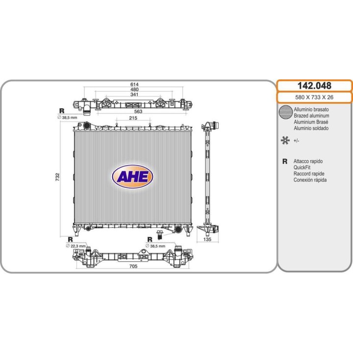 Rad  LAND ROVER Discovery/Range Rover Sport 3 0 04