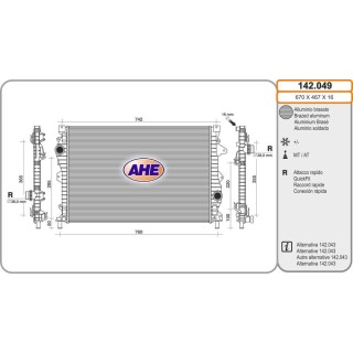 Rad  LAND ROVER Discovery/Range Rover Evoque 2 0D