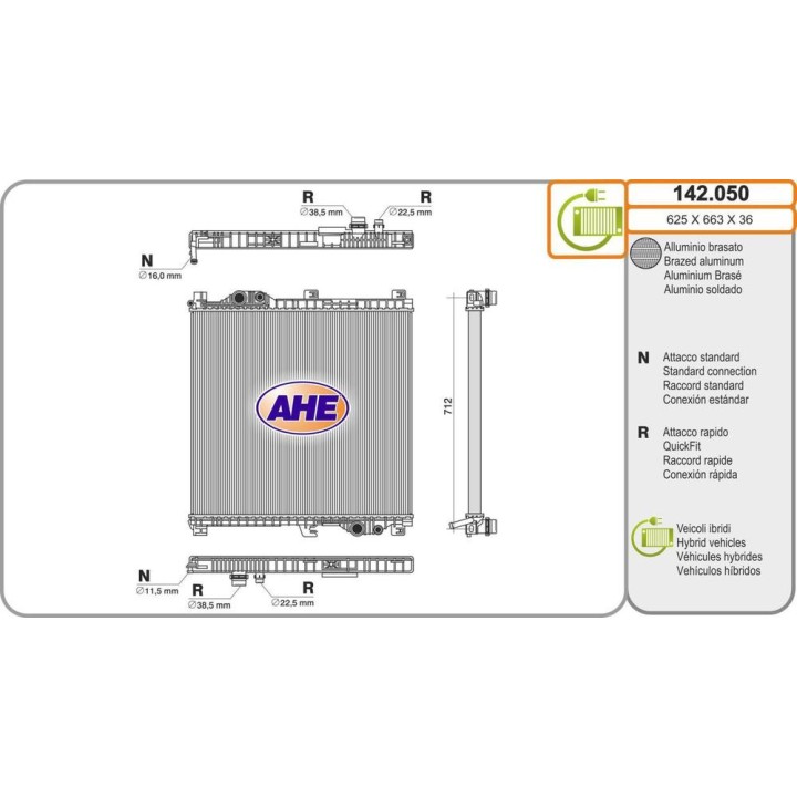 Rad  LAND ROVER Range Rover Sport D250/D300/D350/P