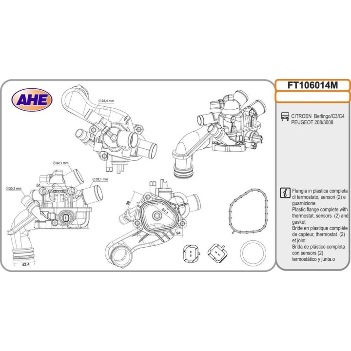 Fl  Term  CITROEN/PEUGEOT Berlingo/C3/C4/208/3008
