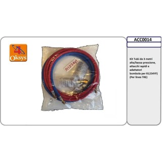 JUEGO DE MANGUERAS 3M PARA 1234YF CON ADAPTADORES 