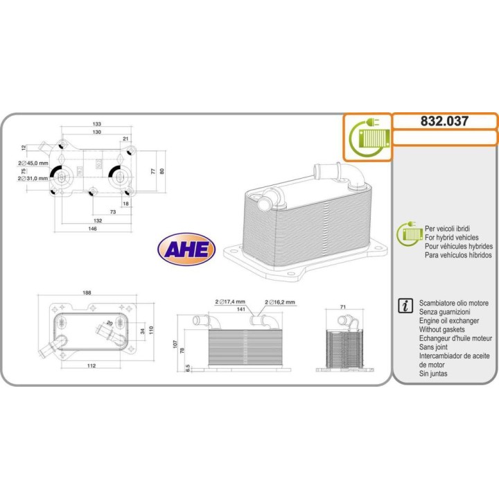 Oilc  VOLVO S60/V60/V90/XC40/XC60 B3/B4/B5 Mild-Hy