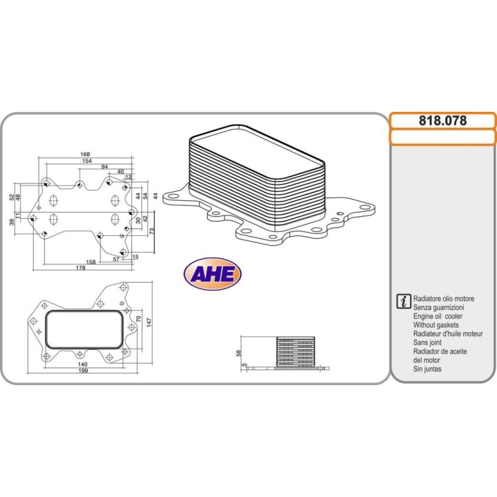 Oilc  MERCEDES Classe CLS/E/GLE 450/53 AMG 04 18-