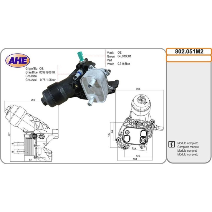 Mod  Oilc  AUDI/VW A4/A5/A6/Q5 03 11-