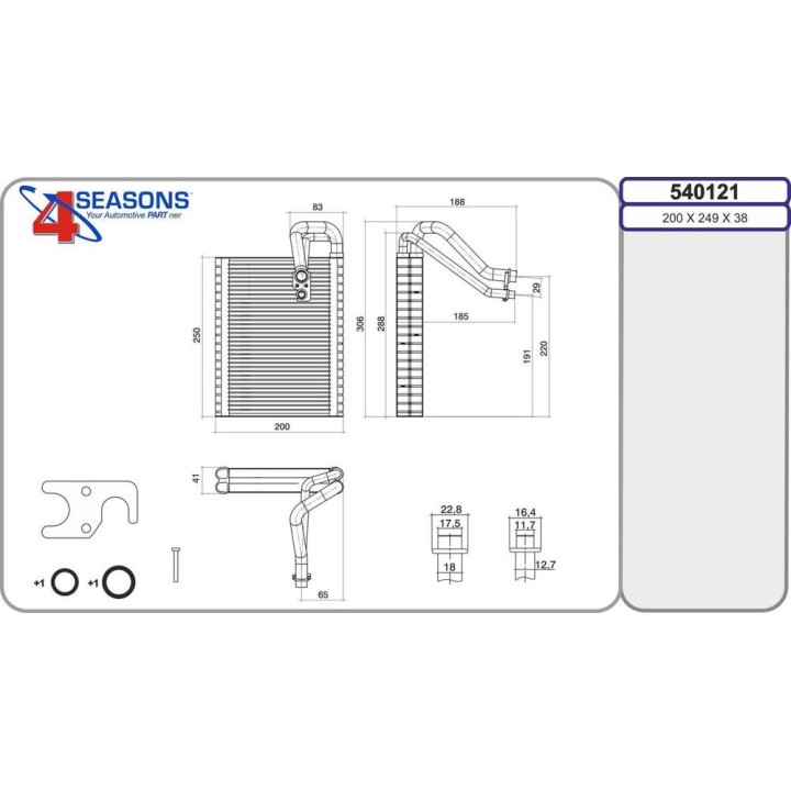 Evap  CITROEN/OPEL C3/C4/DS3/Crossland 03 09-