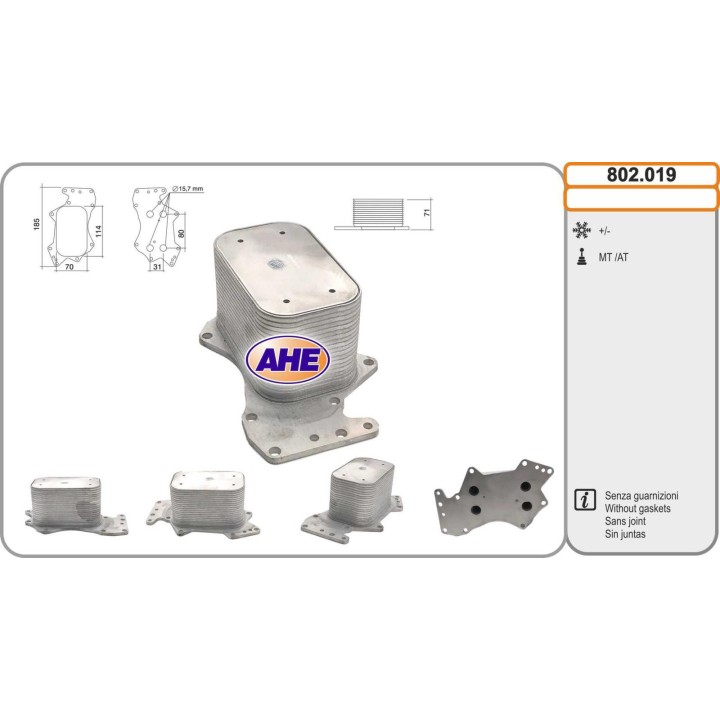 802019  Oilcooler AUDI Q7 3.0TDi 11-