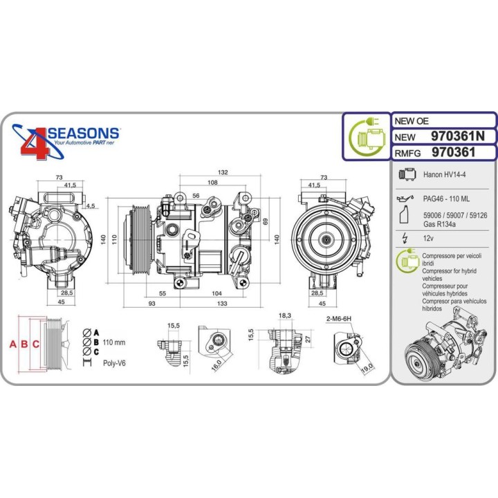 Cmp Rem MAZDA 3/CX-30 1 8Skyactiv-D/2 0Hybrid 12 1