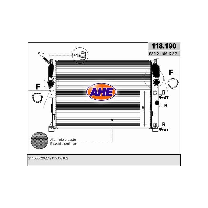 118190  MERCEDES W211 E 200 - E 500 - E 270 Cdi