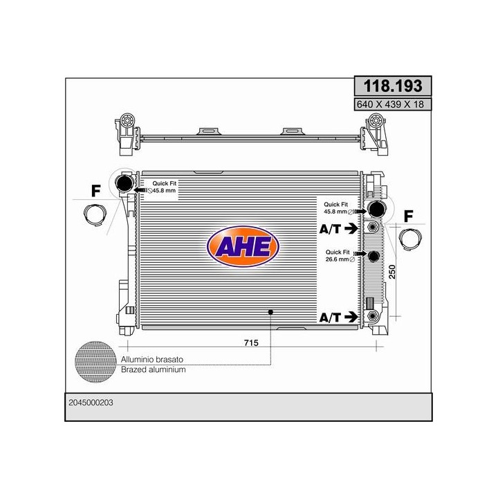 118193  MERCEDES W204 C180CGI / C230 / C280 / C300 / C350