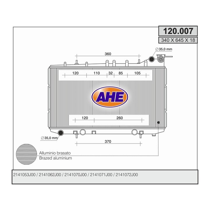 120007  NISSAN Primera I 1.6-2.0 16V