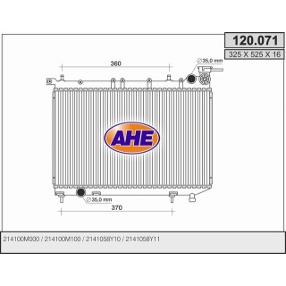 120071  NISSAN Almera I 1.4-1.6 16V