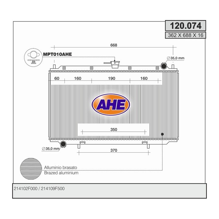 120074  NISSAN Primera II 1.6-2.0 16V