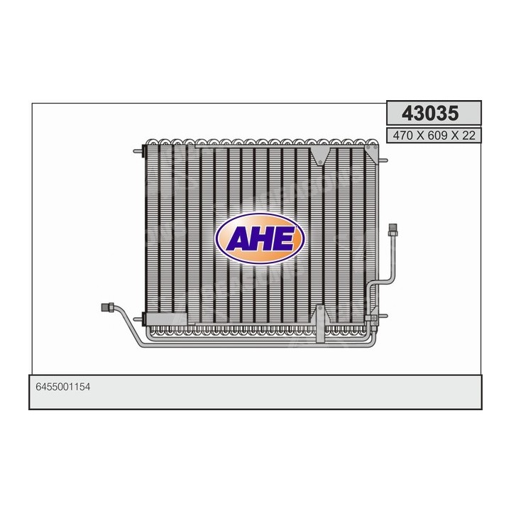 43035  CONDENSER MB TRUCKS SK SERIES