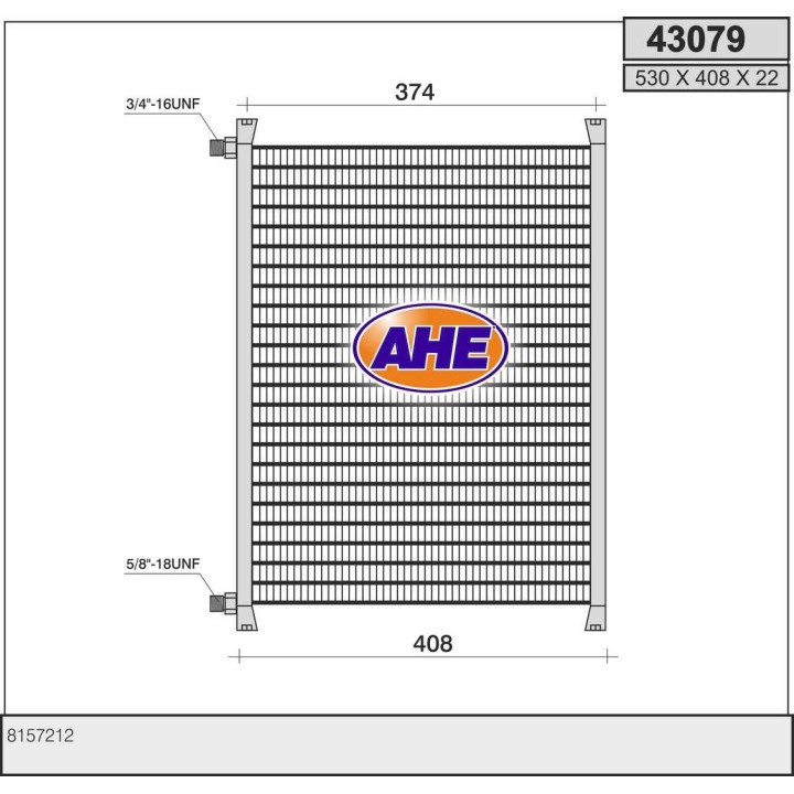 43079  CONDENSER VOLVO TRUCK FL6/7/10