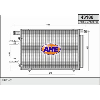 43186  CONDENSER MAZDA MPV II