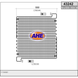 43242  CONDENSER VOLVO BM CHARGEUR L50 L70...