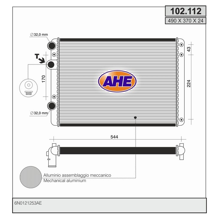102112  VOLKSWAGEN Lupo (6X1, 6E1)1998/2005