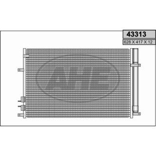 43313  CONDENSER ALFA ROMEO 159 2.4 JTDM 06-