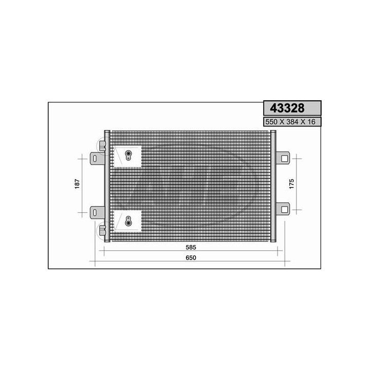 43328  CONDENSER RVI MASCOTT 120.65