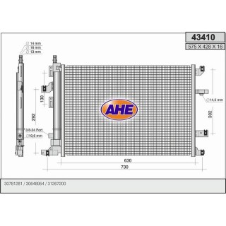 43410  COND  VOLVO S80 2.4-2.8-2.9 24V-2.5