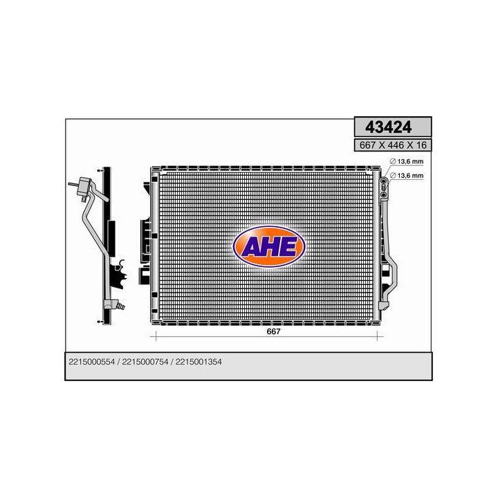 43424  COND Mercedes S-Class (W221) 05-