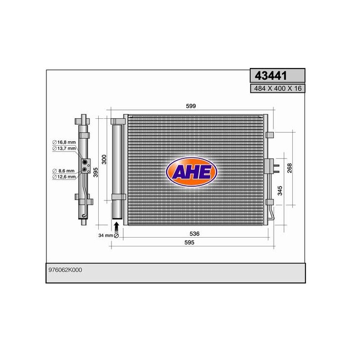 43441  CONDENSADOR KIA Soul (AM) -- 2009