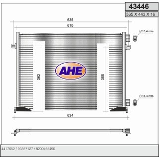 43446  COND RENAULT Trafic VI/OPEL Vivaro 2.0 DCi 06-