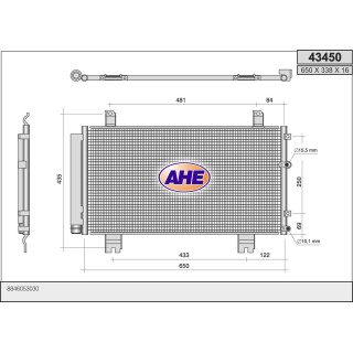 43450  COND LEXUS IS250 / IS350 05-