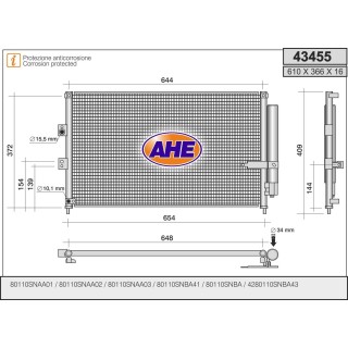 43455  COND HONDA Civic VII 1.4 Vtec Hybrid 09.05-