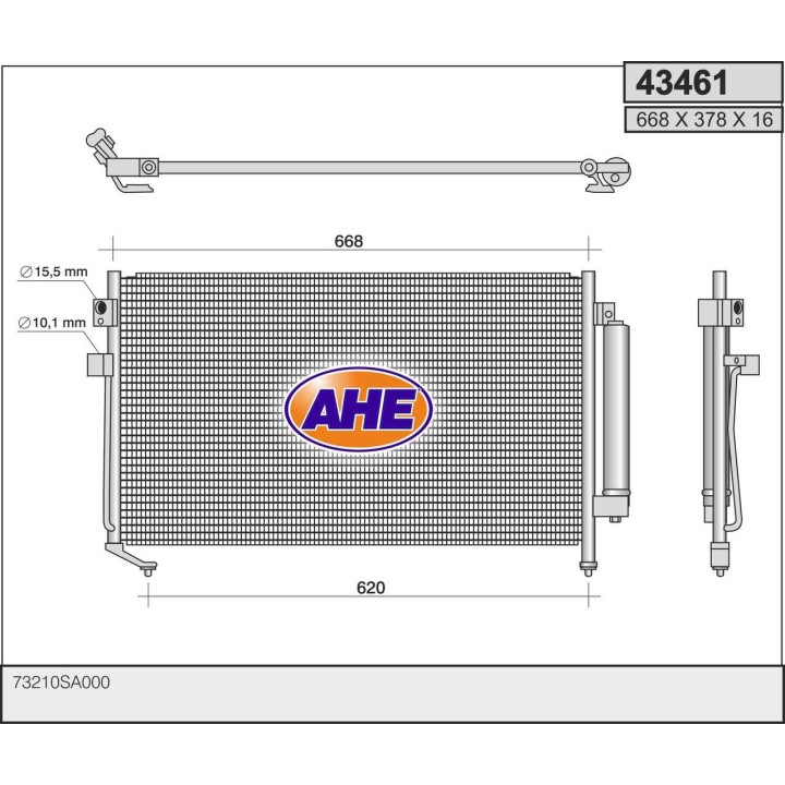43461  COND SUBARU Forester All 02-04