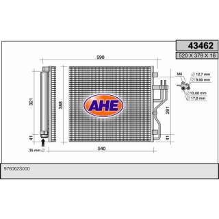 43462  COND HYUNDAI ix35 / KIA Sportage 2.0CRDi 09-