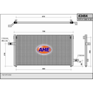 43464  COND SUBARU Forester (SF) ALL  97-02