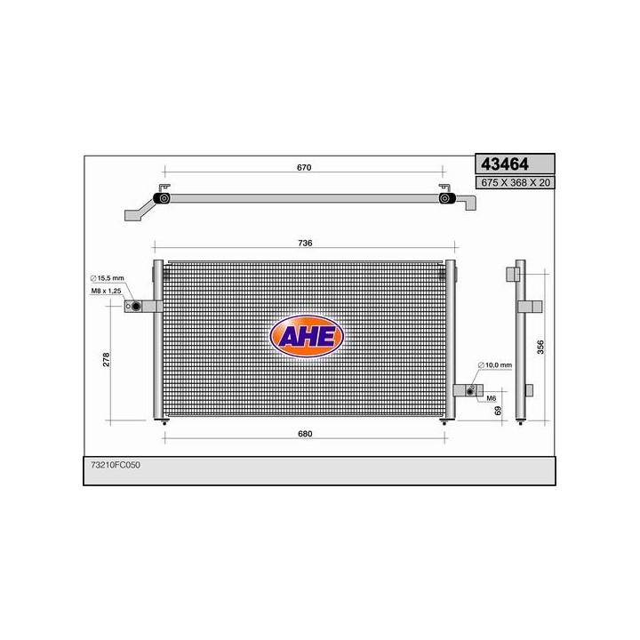 43464  COND SUBARU Forester (SF) ALL  97-02
