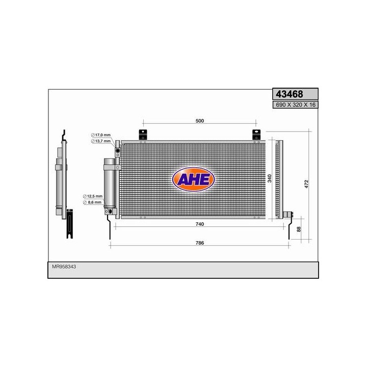 43468  COND MITSUBISHI Galant  2.4GDi AT   06-07