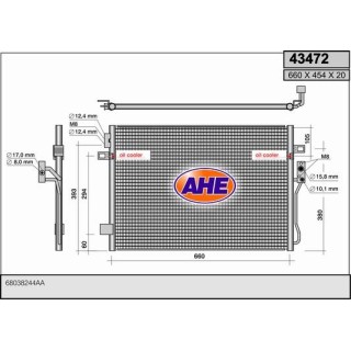 43472  COND FIAT Freemont/Dodge Journey 2.0CRD/2.7 08-