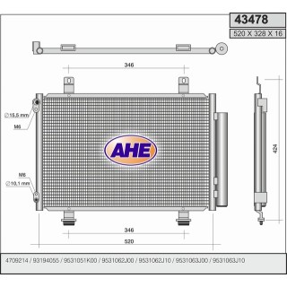 43478  COND OPEL Agila/SUZUKI Splash 1.0/1.2   08-