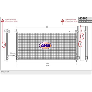 43486  COND TOYOTA Auris/Prius 1.8 Hybrid  09-