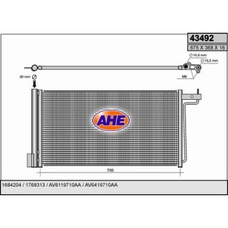 43492  COND FORD Focus III 1.6Turbo-2.0-2.0TDCi   11-