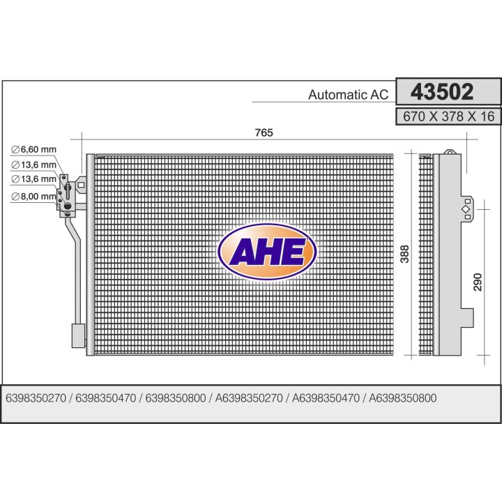 43502  COND  MERCEDES V.C. Viano All - Automatic AC